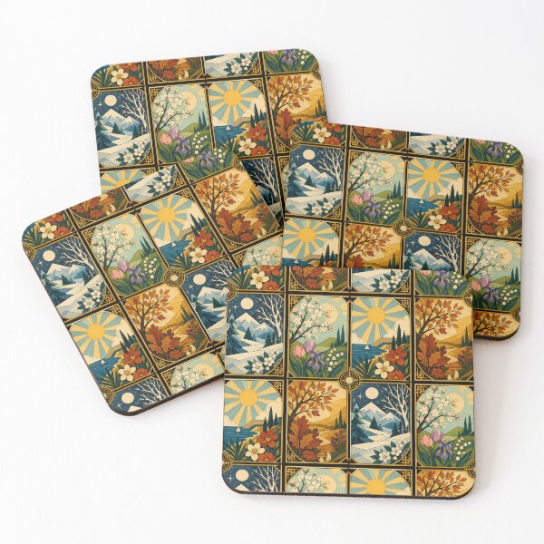 Item preview, Four Seasons - Art Deco designed and sold by FloreDreamStudio.