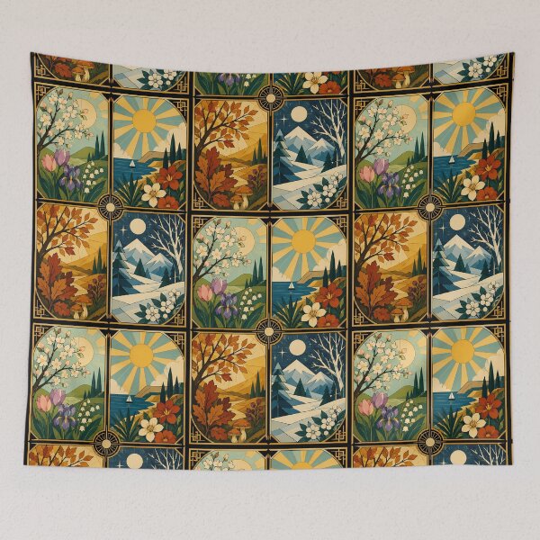 Item preview, Four Seasons - Art Deco designed and sold by FloreDreamStudio.