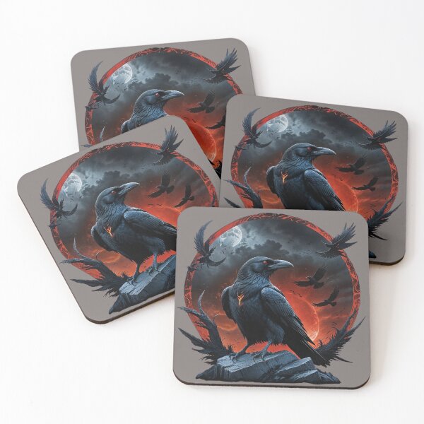 Item preview,  Blood Moon Raven - Dark Fantasy Gothic designed and sold by Raven Rune Atelier.
