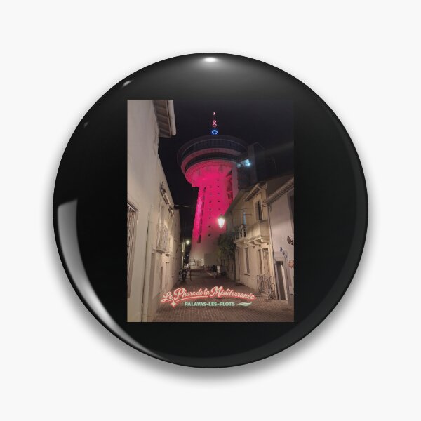 Item preview, The Lighthouse of the Mediterranean – Palavas-les-Flots Retro Night designed and sold by LuveraxArt.