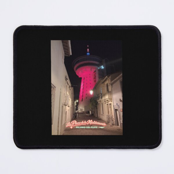 Item preview, The Lighthouse of the Mediterranean – Palavas-les-Flots Retro Night designed and sold by LuveraxArt.
