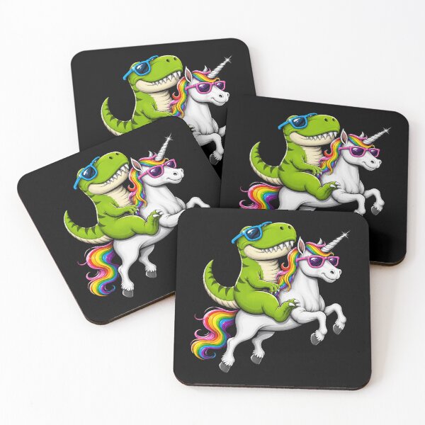 Item preview, Rainbow Unicorn Rider Dinosaur Fantasy  designed and sold by Moizento.