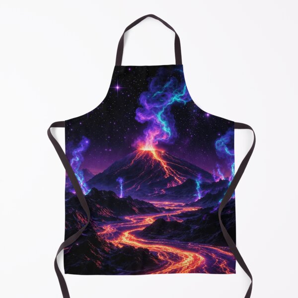 Item preview, Cosmic Neon Volcano Eruption Lava River Art designed and sold by Nexus Space.