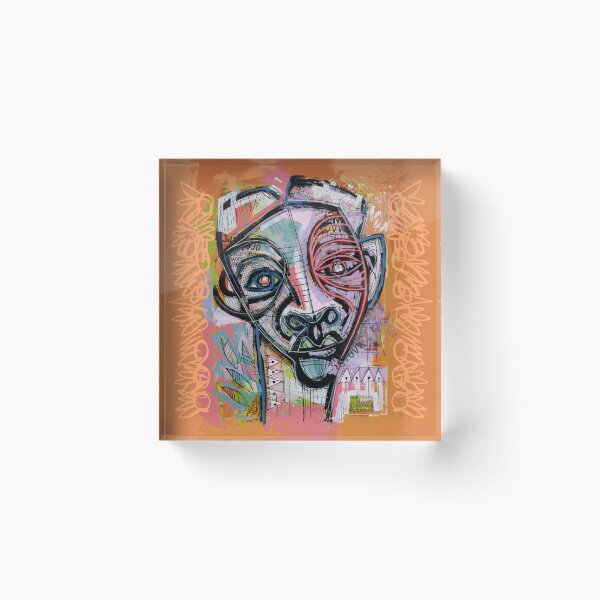 Item preview, Handmade Mixed Media Neo-Expressionist Portrait - Textures of the Mind designed and sold by supernikol.