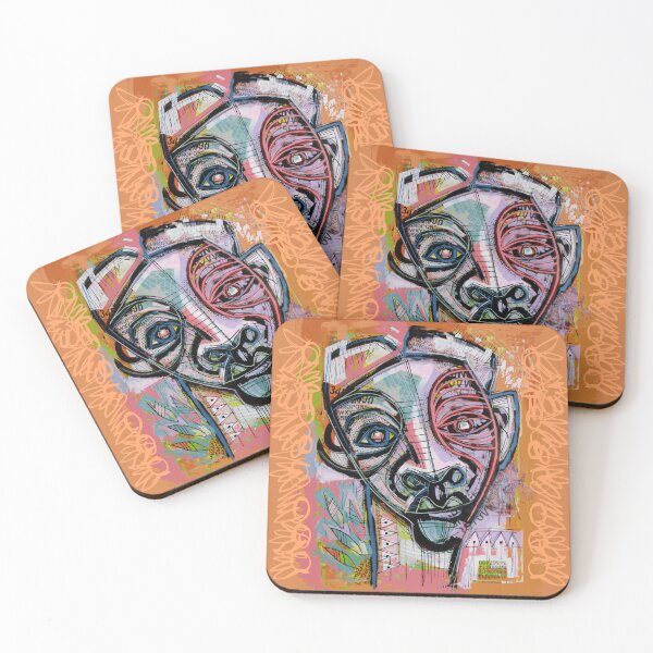 Item preview, Handmade Mixed Media Neo-Expressionist Portrait - Textures of the Mind designed and sold by supernikol.