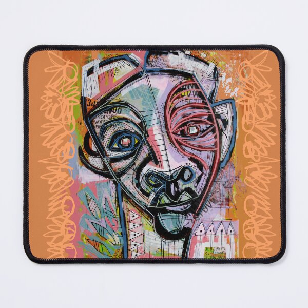 Item preview, Handmade Mixed Media Neo-Expressionist Portrait - Textures of the Mind designed and sold by supernikol.