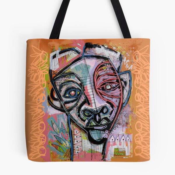 Item preview, Handmade Mixed Media Neo-Expressionist Portrait - Textures of the Mind designed and sold by supernikol.