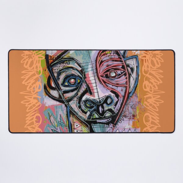 Item preview, Handmade Mixed Media Neo-Expressionist Portrait - Textures of the Mind designed and sold by supernikol.