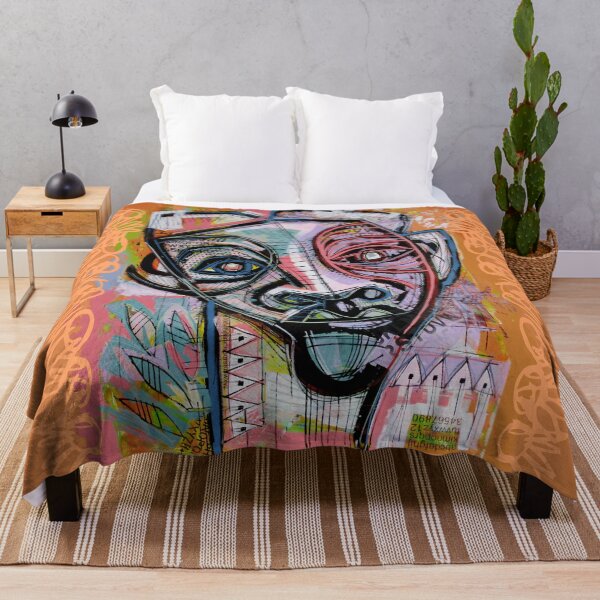 Item preview, Handmade Mixed Media Neo-Expressionist Portrait - Textures of the Mind designed and sold by supernikol.