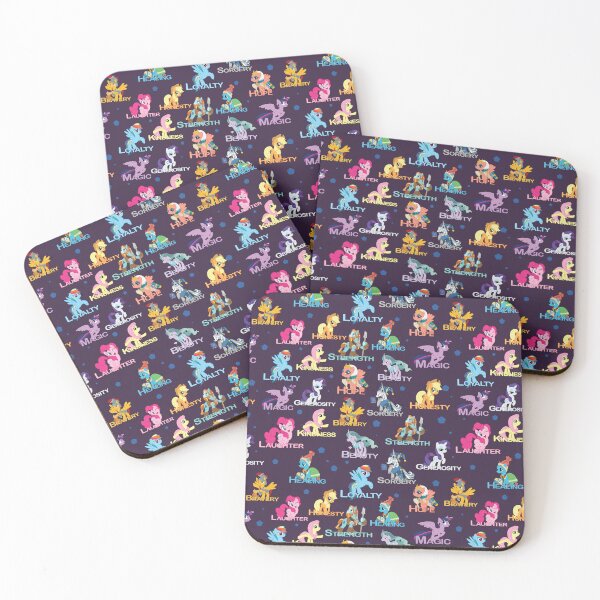 Item preview, Pattern: The Elements of the Pillars of Friendship - My Little Pony friendship is magic MLP MLPFIS ponies brony designed and sold by astroantlers.