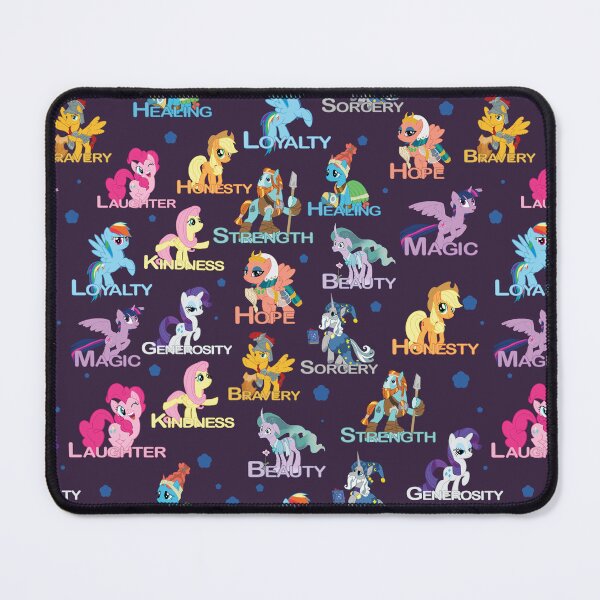 Item preview, Pattern: The Elements of the Pillars of Friendship - My Little Pony friendship is magic MLP MLPFIS ponies brony designed and sold by astroantlers.