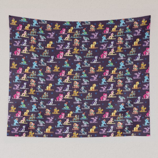 Item preview, Pattern: The Elements of the Pillars of Friendship - My Little Pony friendship is magic MLP MLPFIS ponies brony designed and sold by astroantlers.