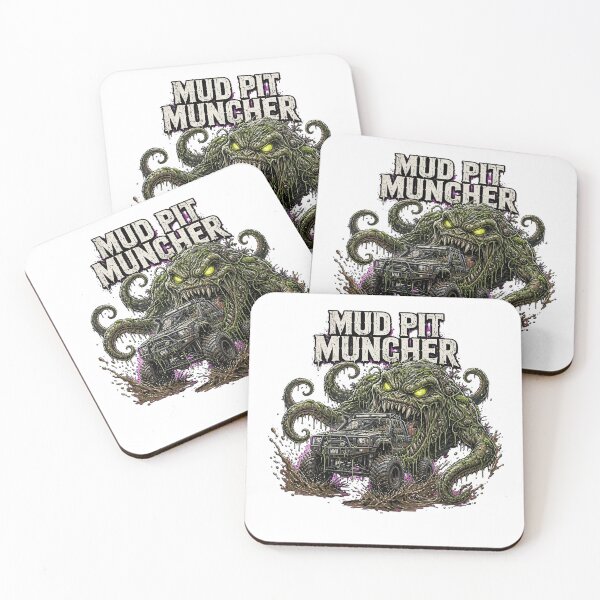 Item preview, WWA-Mud Pit Muncher Swamp Monster Truck designed and sold by WeirdWheeledArt.