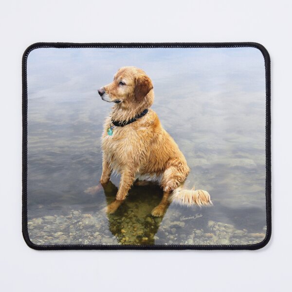 Item preview, Golden Retriever ~ At the Lake designed and sold by SummerJade.