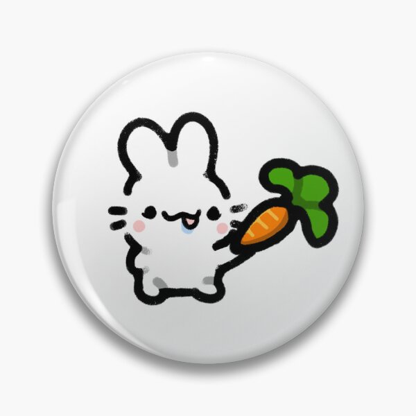 Item preview, Silly Bunny Drooling Over a Carrot Illustration designed and sold by veraphina.