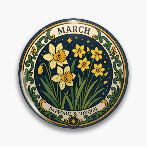 Item preview, March Birth Flowers - Daffodil & Jonquil designed and sold by FloreDreamStudio.