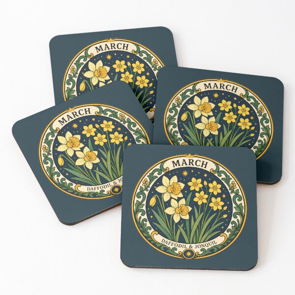 Item preview, March Birth Flowers - Daffodil & Jonquil designed and sold by FloreDreamStudio.