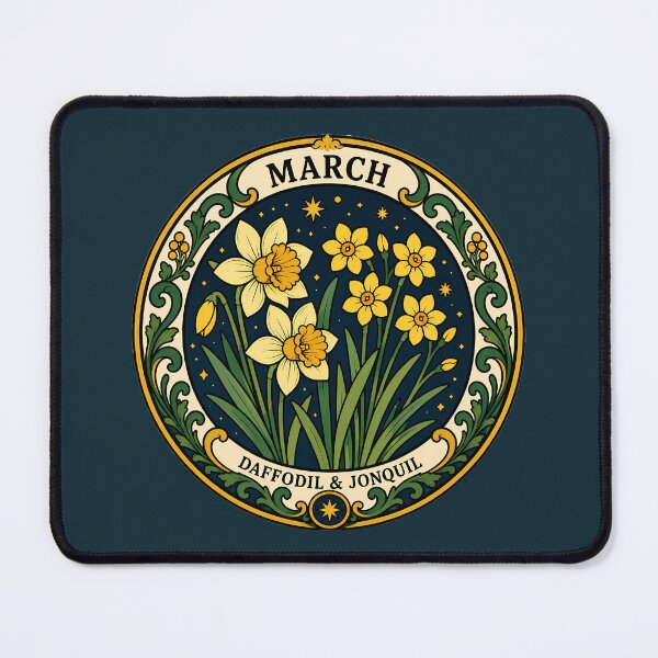 Item preview, March Birth Flowers - Daffodil & Jonquil designed and sold by FloreDreamStudio.