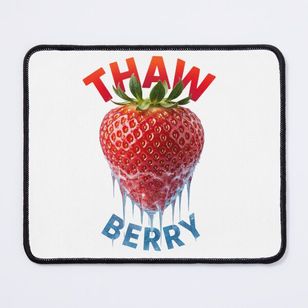 Item preview, Thaw Berry - Funny Frozen Strawberry Pun Design designed and sold by Sezee.