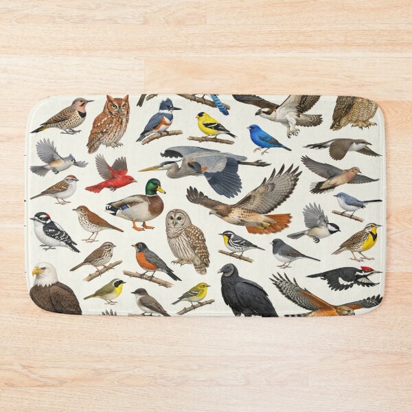 Item preview, Native Birds of Virginia Retro Identification Chart designed and sold by kakarikihill.