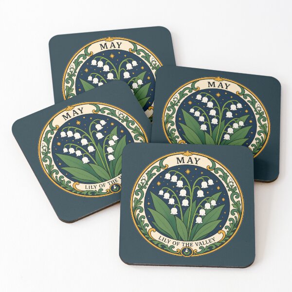 Aperçu de l'œuvre Fleur de naissance du mois de mai - Muguet créée et vendue par FloreDreamStudio.