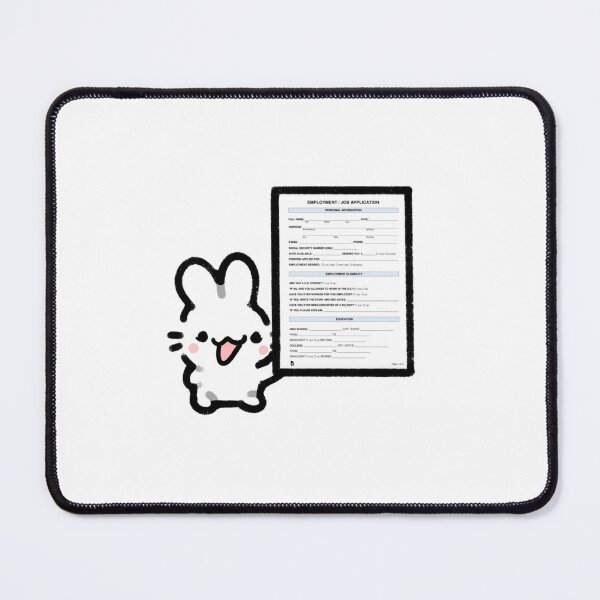 Item preview, Bunny Job Hunting Meme For The Unemployed designed and sold by veraphina.