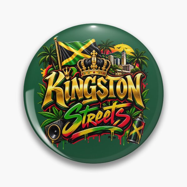 Item preview, Kingston Streets Jamaica Reggae Culture Streetwear designed and sold by digitalbob60.