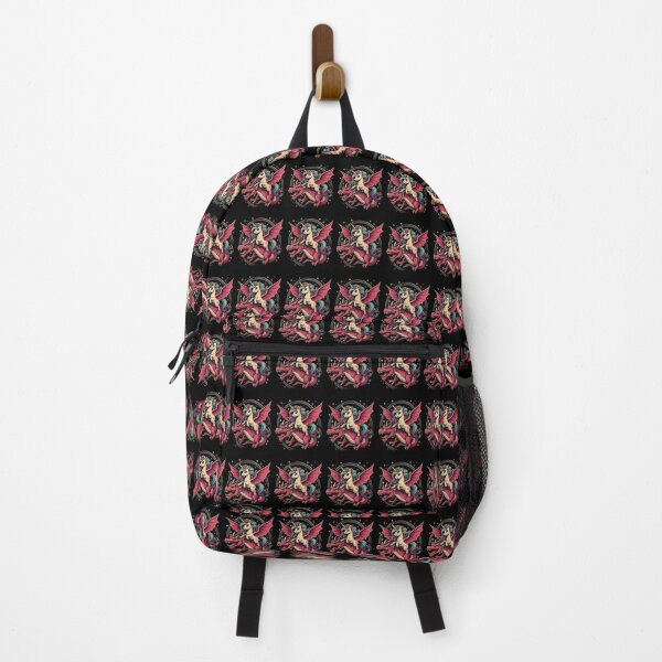 Item preview, Retro Unicorn Riding Pink Dragon Fantasy designed and sold by Moizento.