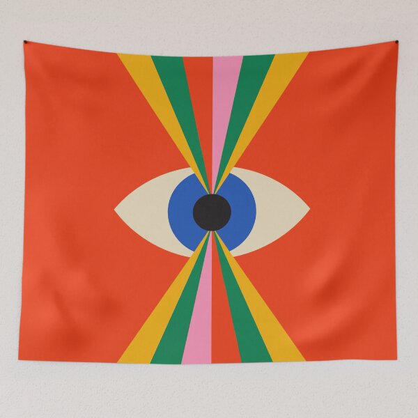 Item preview, Colorful Bauhaus Geometric Abstract Eye designed and sold by Volt Junkies.