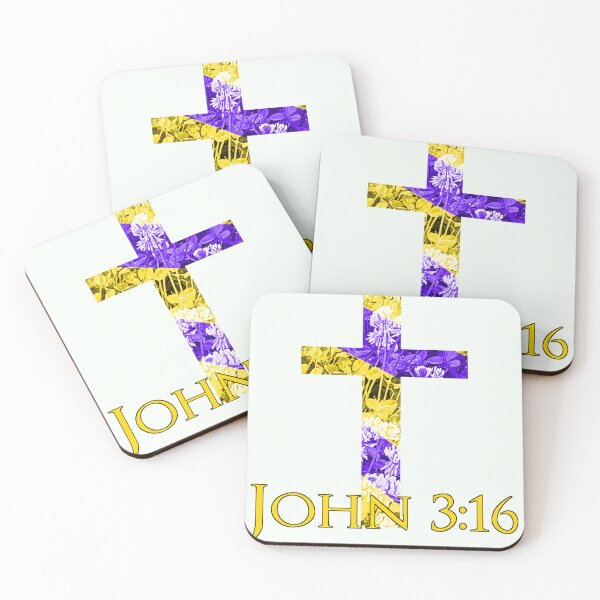 Item preview, Religious Christian Purple Gold Cross Bible Passage designed and sold by TimeLierG Games.