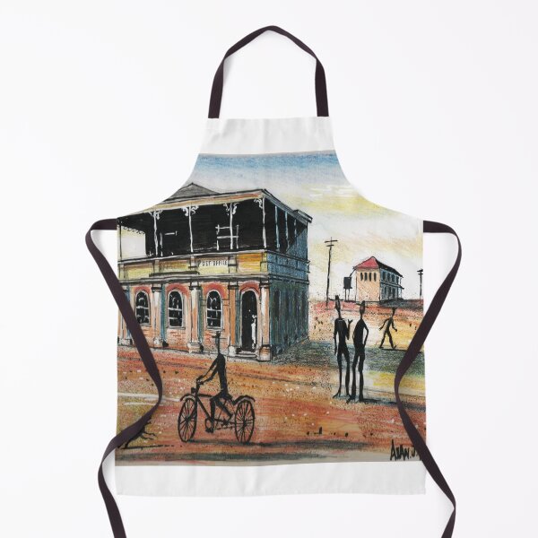Item preview, Retro Australian Outback Town Street Painting designed and sold by Al Benge - NZ & Australian Art.
