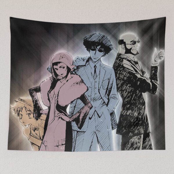Item preview, Cowboy Bebop Spike Faye Jet Anime Poster designed and sold by Doskes20333.