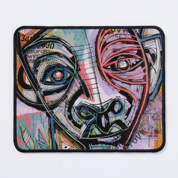 Item preview, Handmade Mixed Media Neo-Expressionist Portrait - Textures of the Mind designed and sold by supernikol.