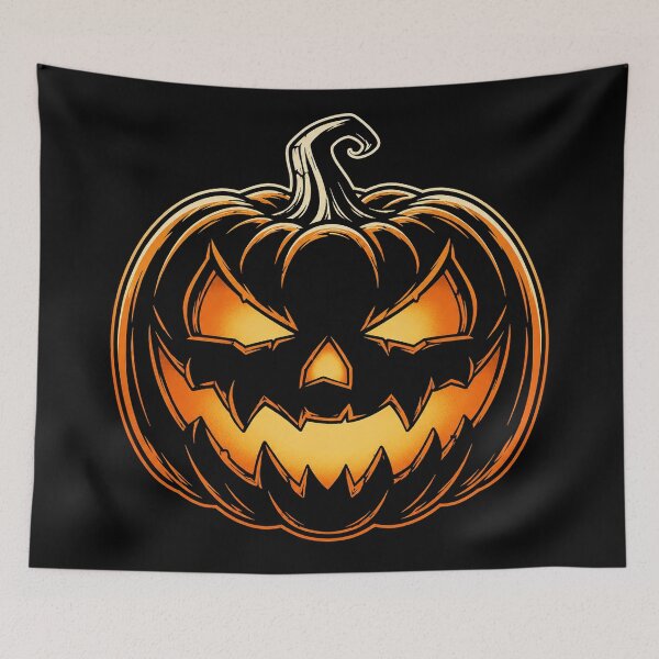 Item preview, Glowing Jack-O-Lantern – Bold Halloween Pumpkin Art designed and sold by Stinky Lincy's Apparel Company.