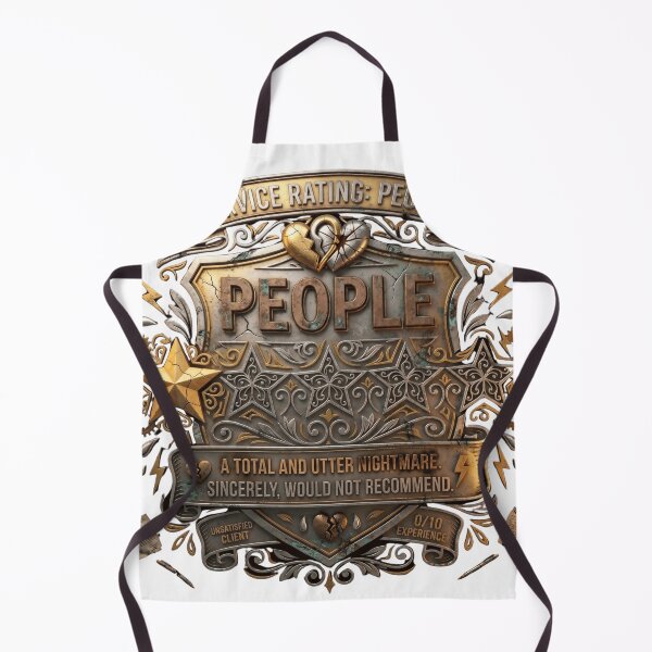 Item preview, Service Rating People Total Nightmare - Sarcastic 3D Vintage Badge designed and sold by Pixele.