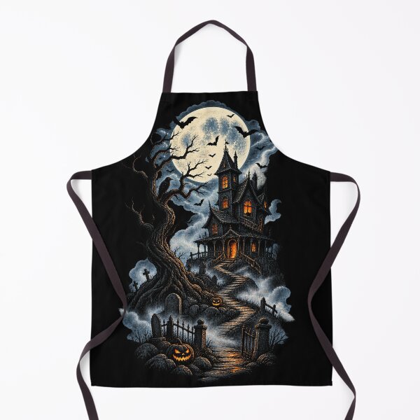 Item preview, Haunted House on the Hill – Gothic Halloween Mansion Art designed and sold by Stinky Lincy's Apparel Company.