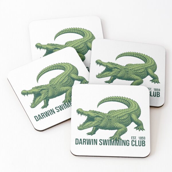 Item preview, Darwin Swimming Club Crocodile Vintage Evolution Design designed and sold by xndrlab.