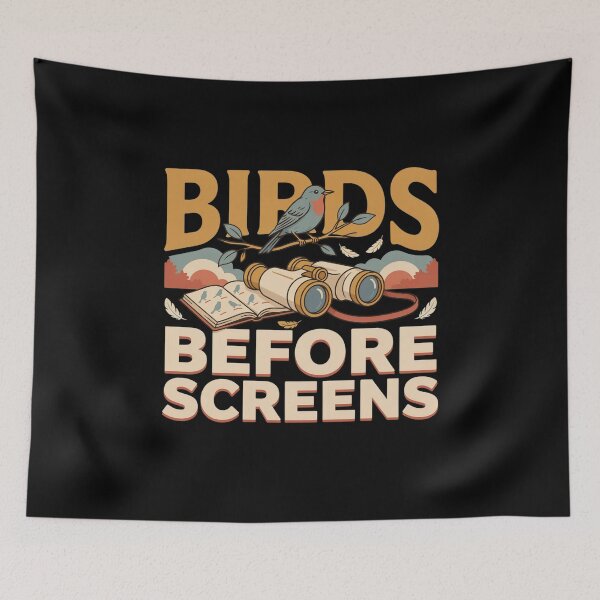 Item preview, birds before screens designed and sold by Daily Mood Tees.