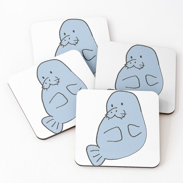 Item preview, Save The Mermaids, Cute Manatee designed and sold by urnit.