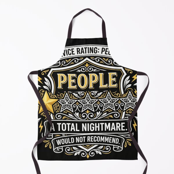Item preview, Service Rating People A Total Nightmare - Funny Introvert 1 Star Review designed and sold by Pixele.