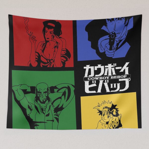 Item preview, Cowboy Bebop Retro Character Color Blocks designed and sold by Doskes20333.