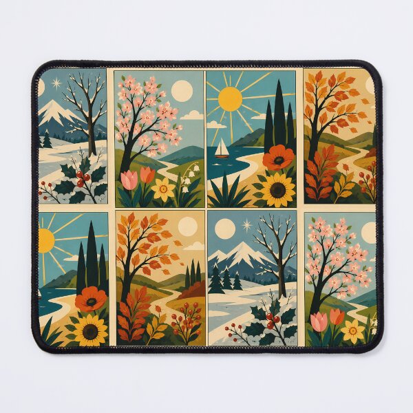 Item preview, Four Seasons - Retro designed and sold by FloreDreamStudio.