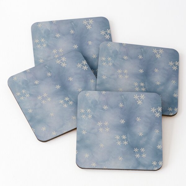 Item preview, Embroidered Stars over Cloudy Pattern designed and sold by KWilliamson-Art.