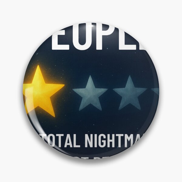 Item preview, People A Total Nightmare - Funny Introvert 1 Star Review Space Design designed and sold by Pixele.