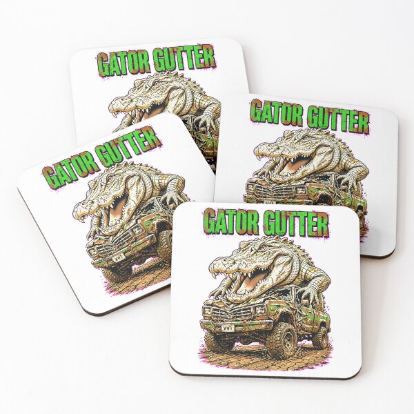 Item preview, WWA-Gator Gutter Mud Truck Monster designed and sold by WeirdWheeledArt.