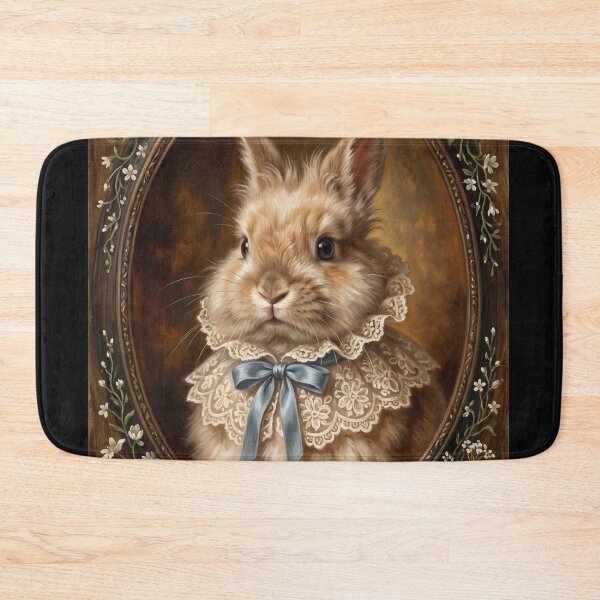 Item preview, Royal Bunny Lace Blue Ribbon designed and sold by The Real Beast Art.