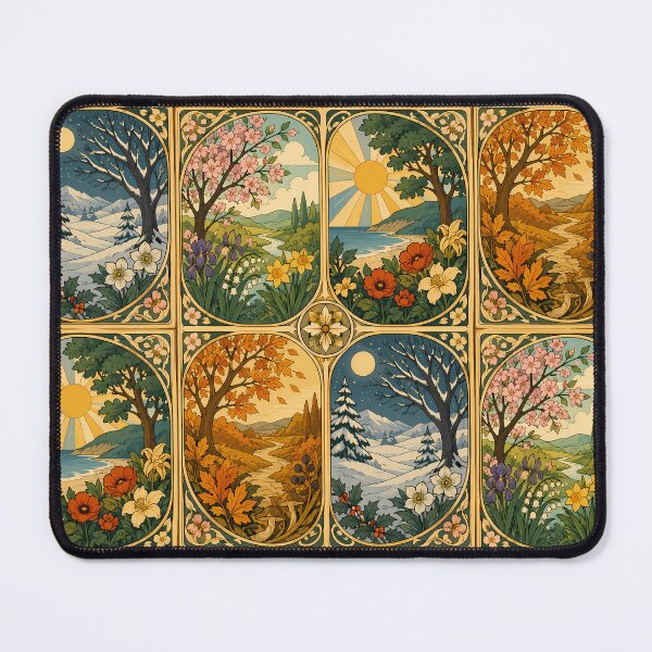 Item preview, Four Seasons - Art Nouveau designed and sold by FloreDreamStudio.