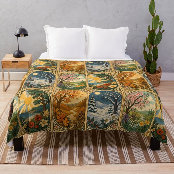 Item preview, Four Seasons - Art Nouveau designed and sold by FloreDreamStudio.
