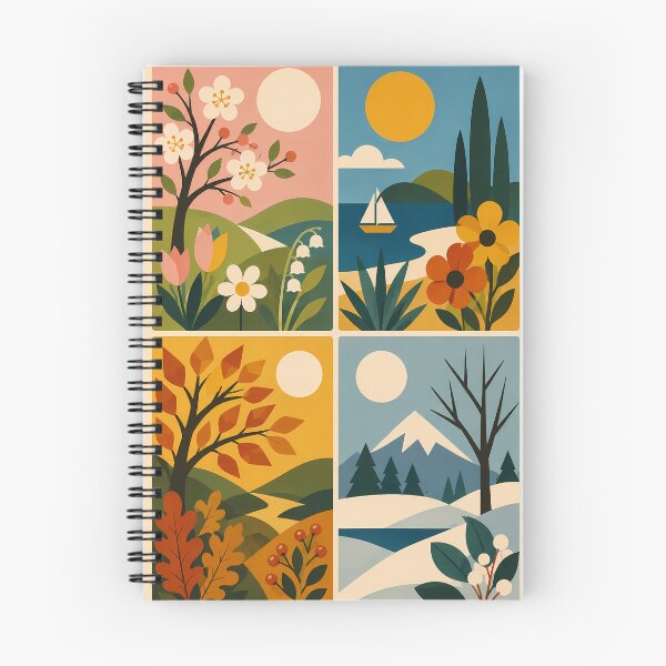 Item preview, Four Seasons - Mid century modern designed and sold by FloreDreamStudio.
