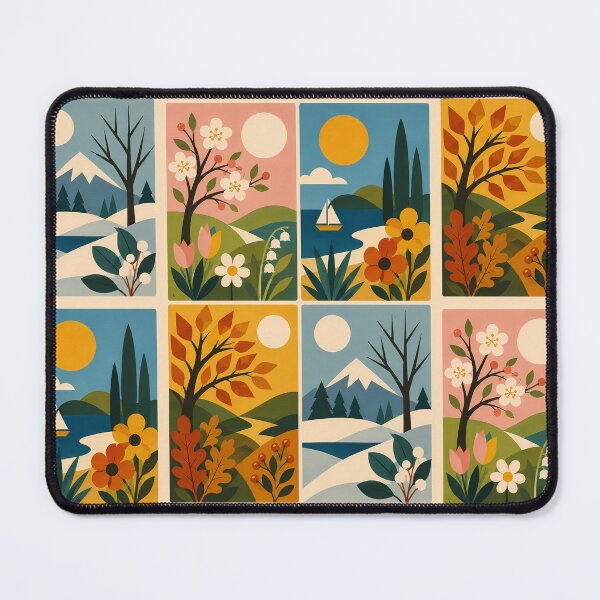 Item preview, Four Seasons - Mid century modern designed and sold by FloreDreamStudio.